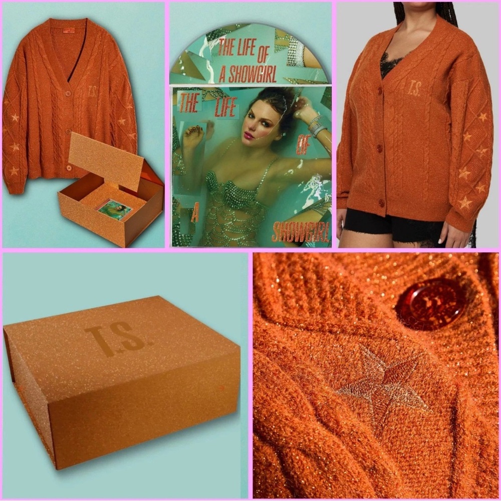 Taylor Swift The Life Of A Showgirl Cardigan Box Set Size MD/LG